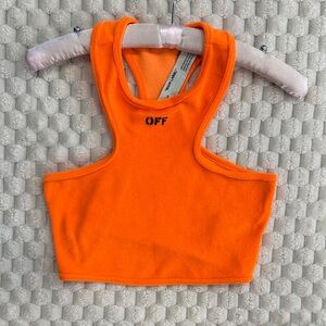 Off-White Orange Crop Top (S)